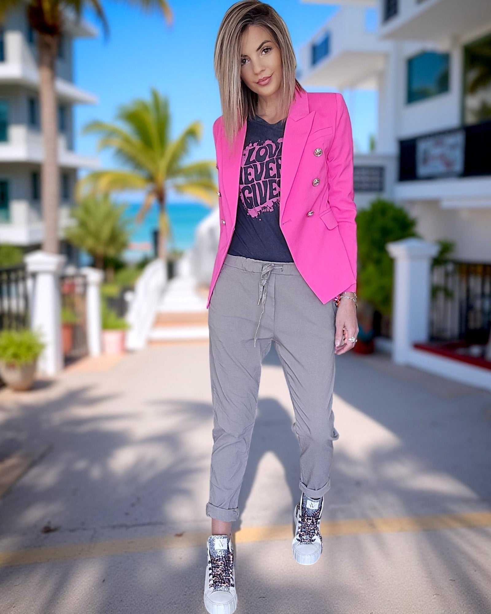 Veste fuchsia fluo