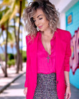 Veste boy fuchsia