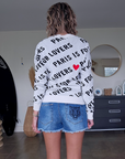 Short en denim bleu