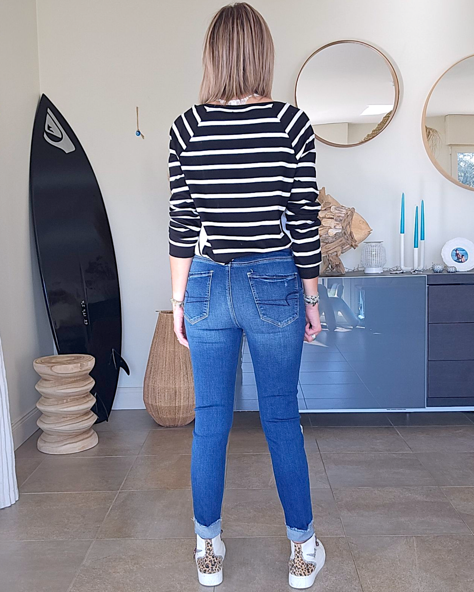 Sweat fin asymétrique