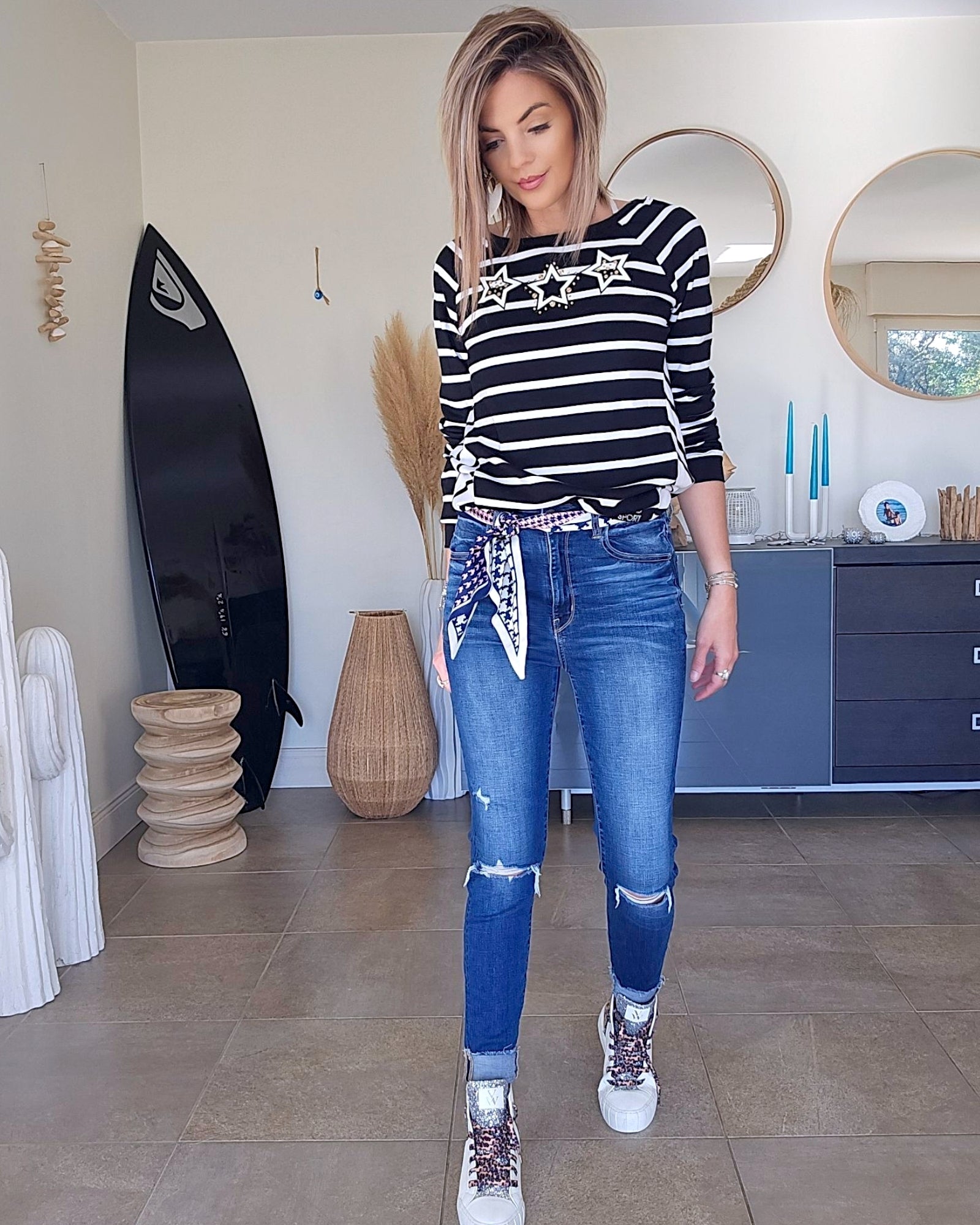 Sweat fin asymétrique
