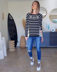 Sweat fin asymétrique