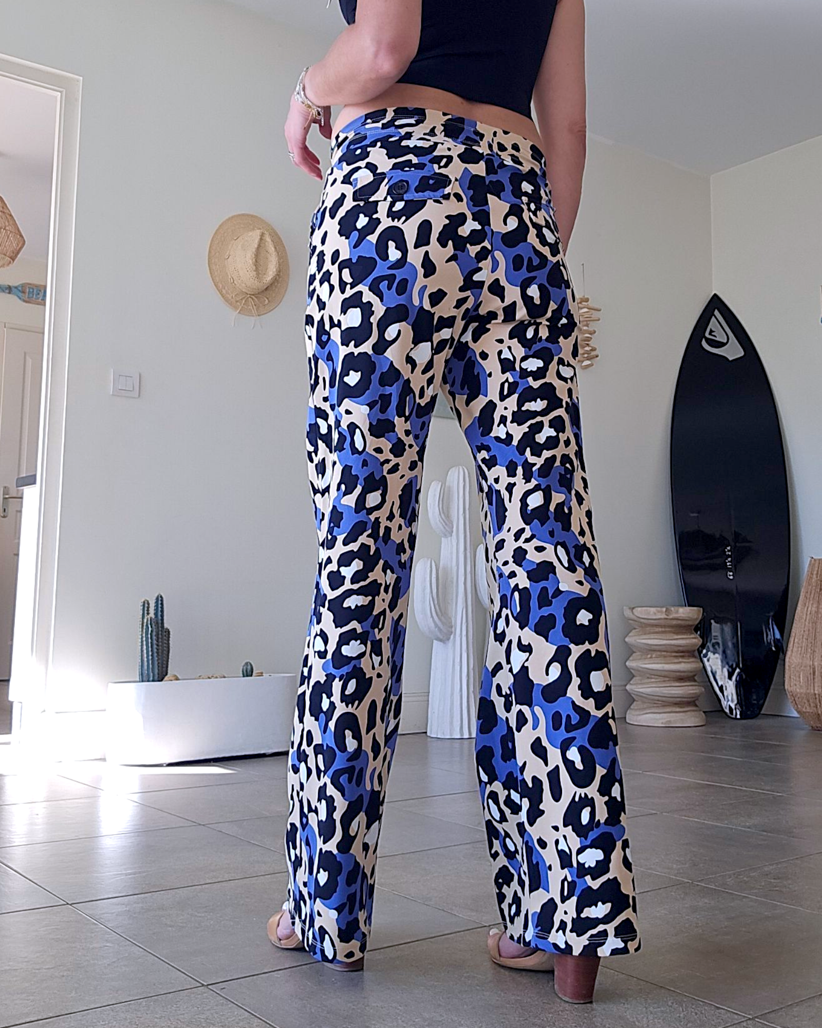 Pantalon léo bleu roi