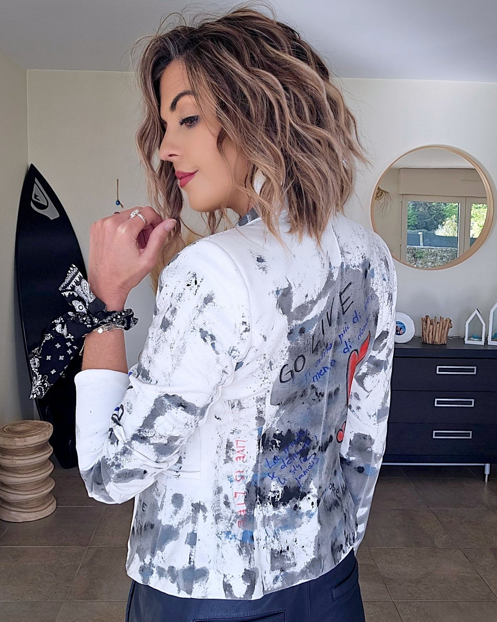 Veste tags créateur