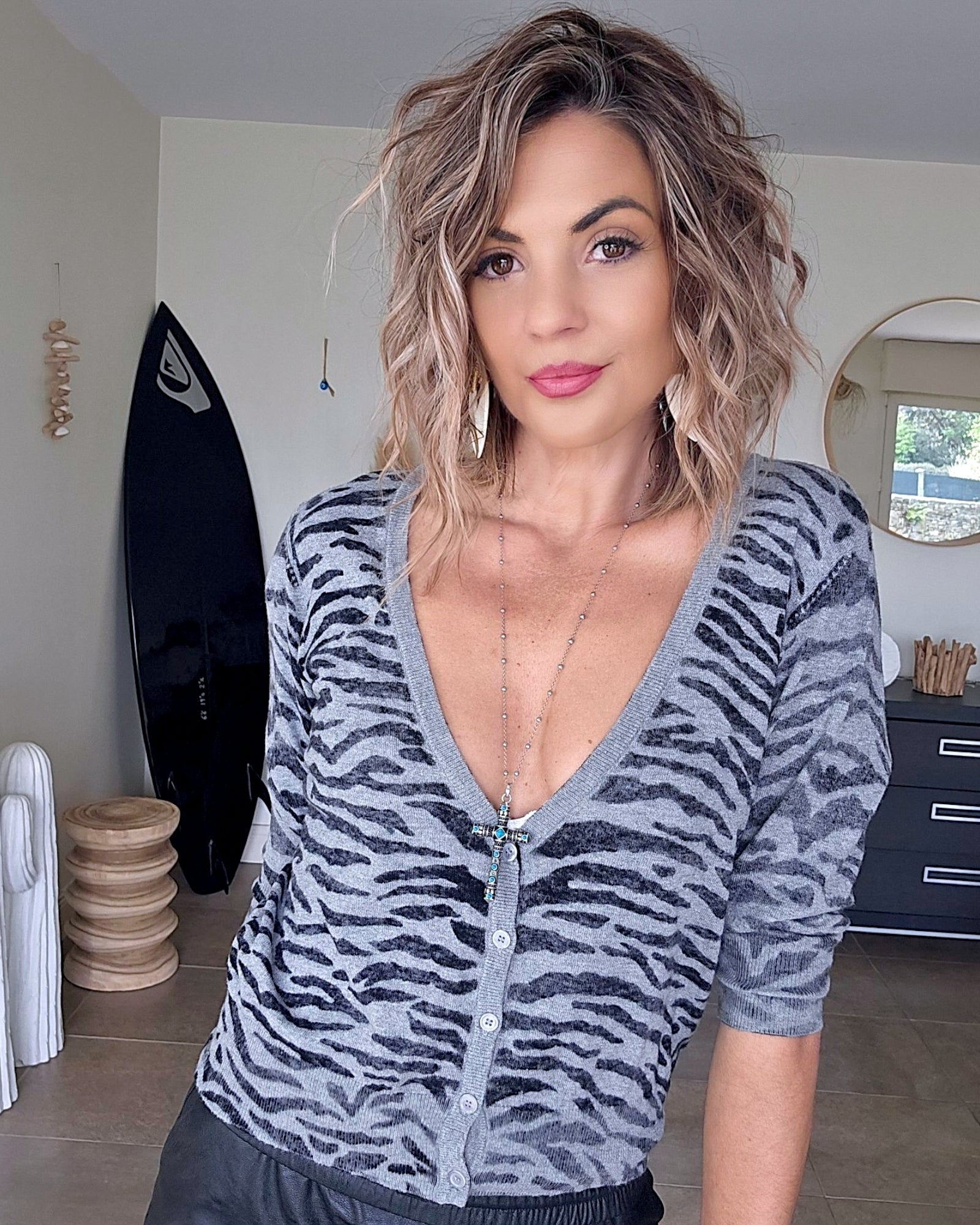 Cardigan double sens