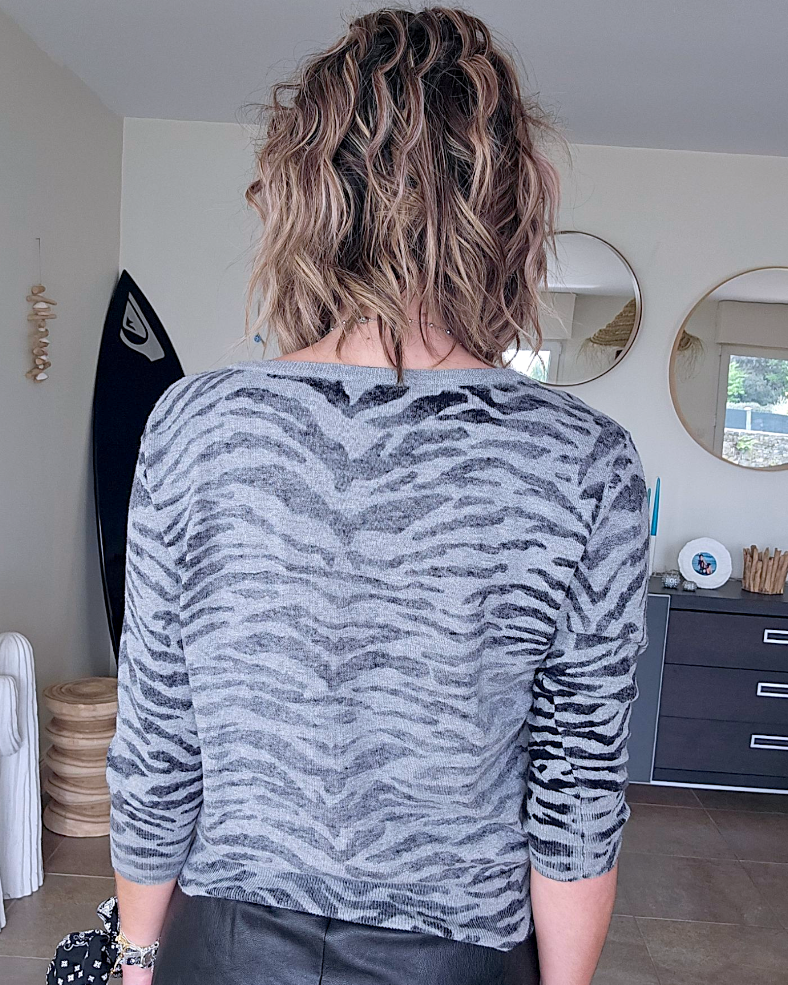 Cardigan double sens