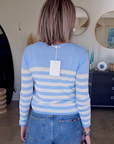 Pull fin marinière