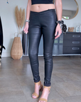🔥Legging cuir noir