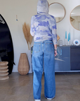 Cardigan camouflage blue