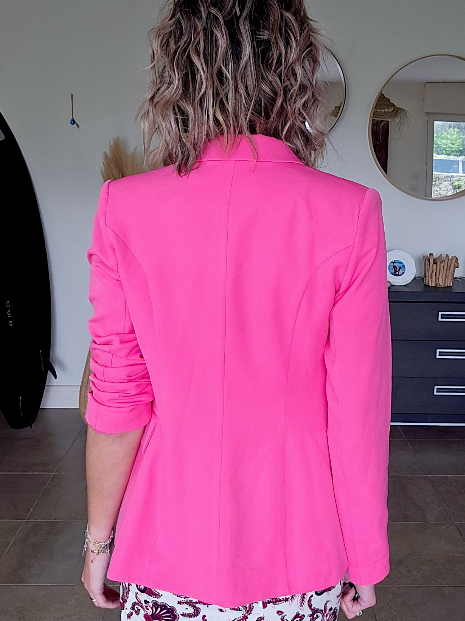 Veste Bina rose fluo