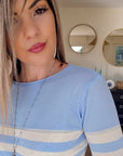 Pull fin marinière