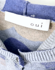 Cardigan camouflage blue