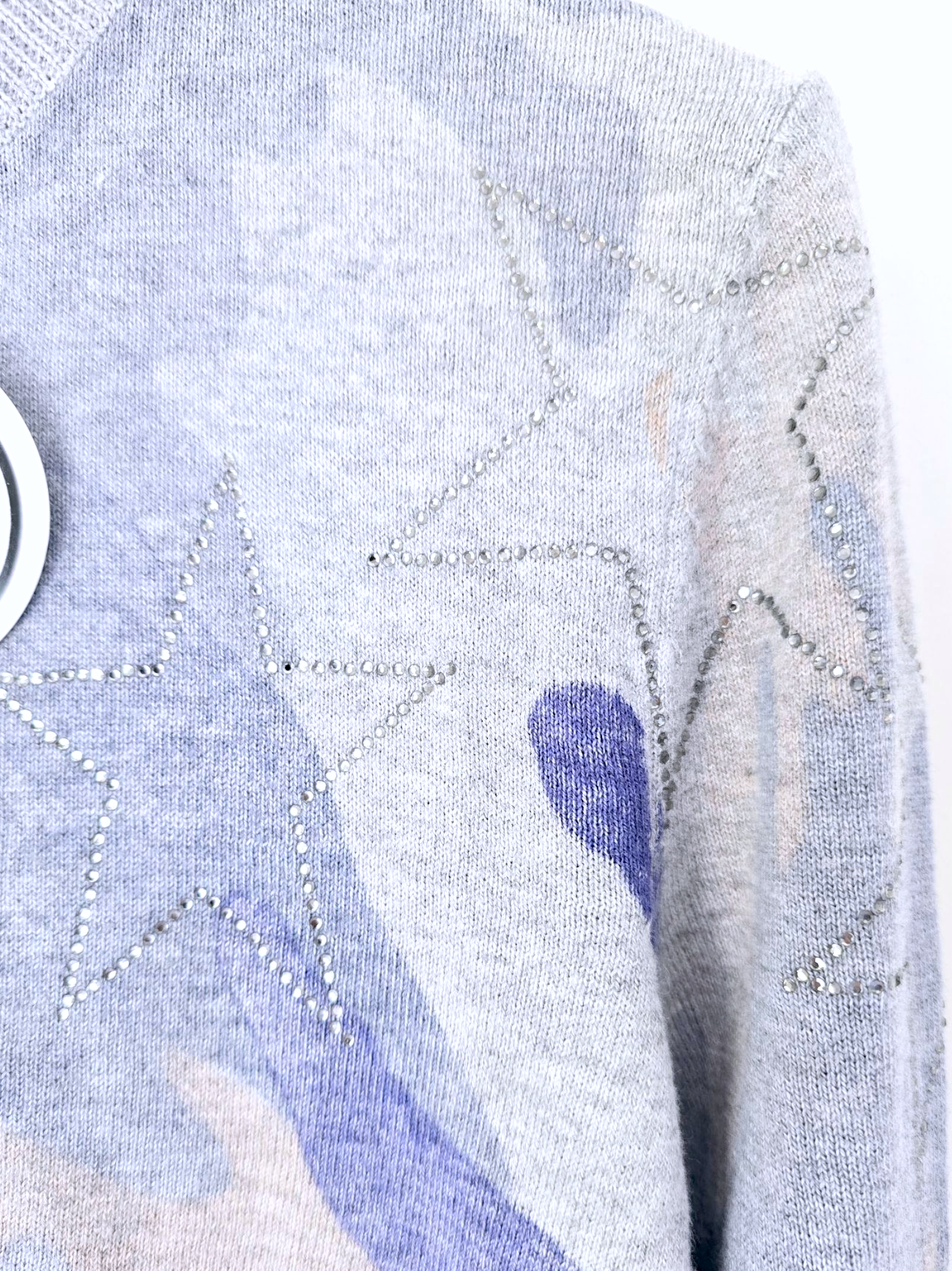 Cardigan camouflage blue