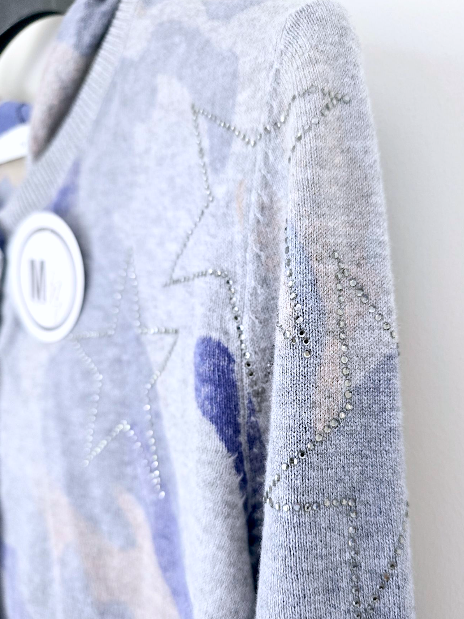 Cardigan camouflage blue