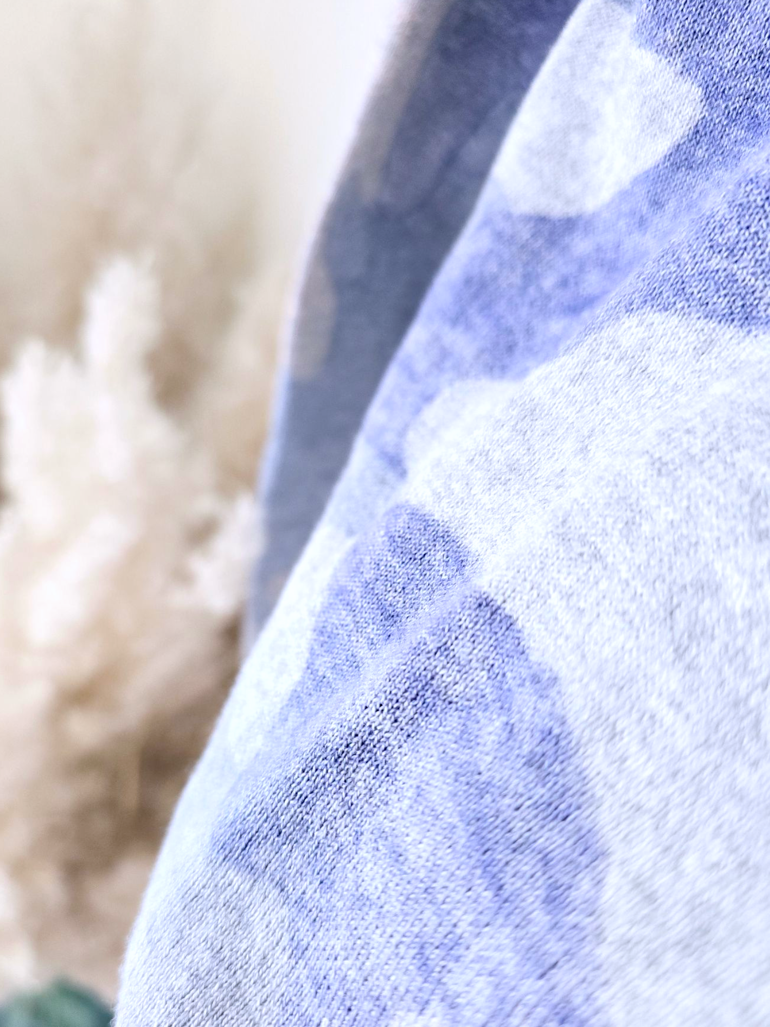 Cardigan camouflage blue