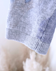 Cardigan camouflage blue