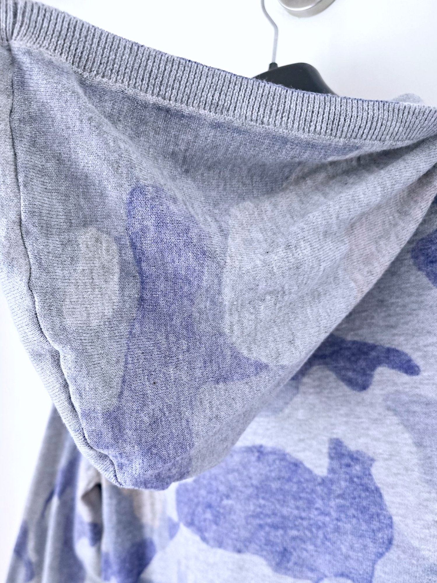 Cardigan camouflage blue