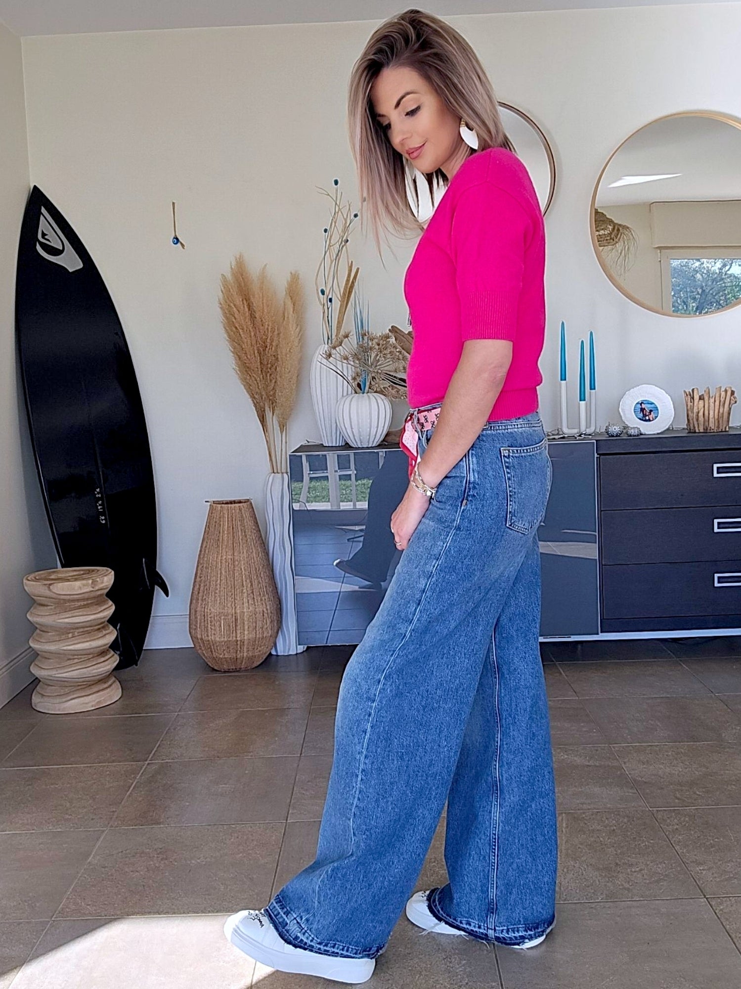 Pull fuchsia fluo