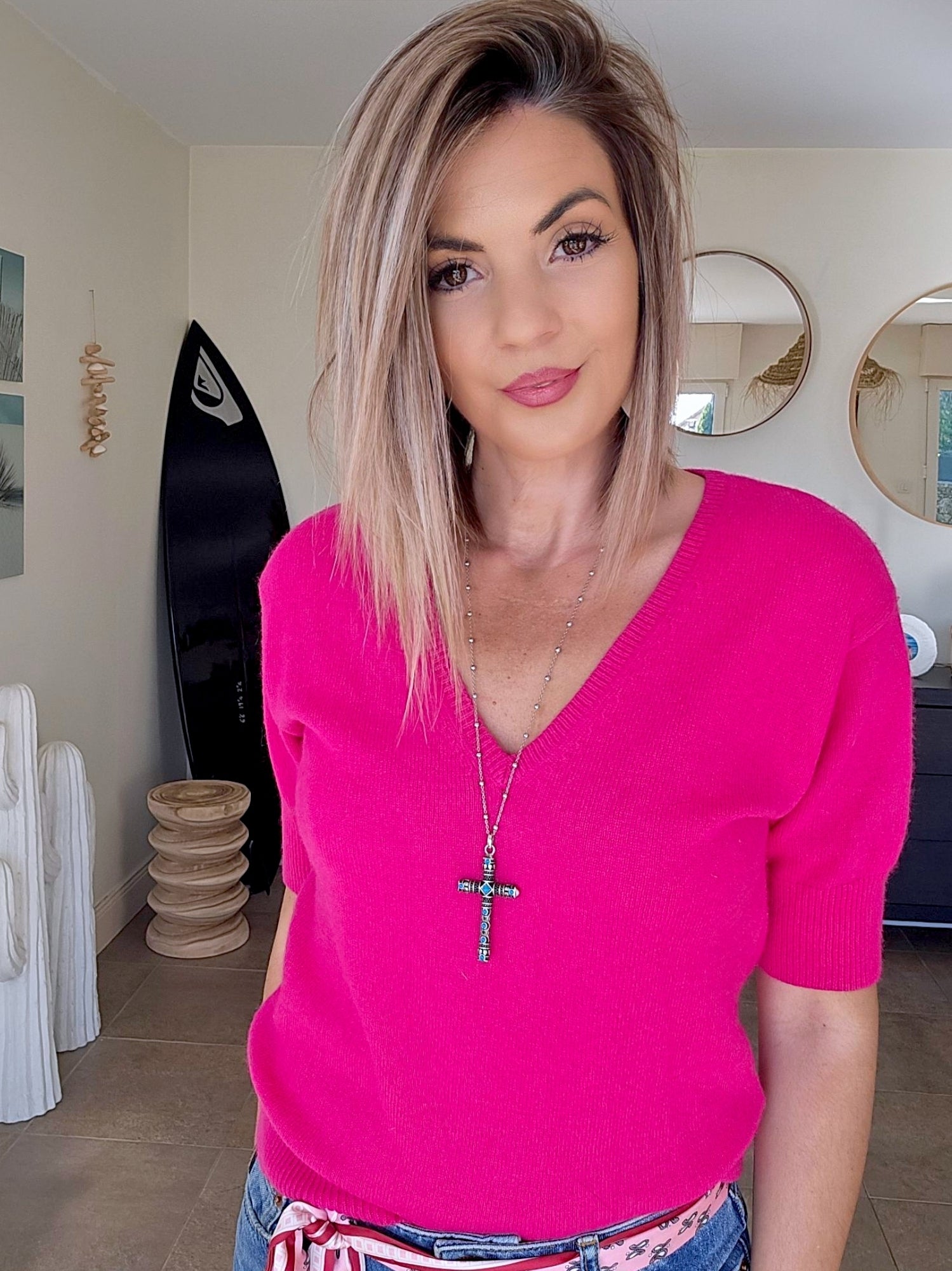 Pull fuchsia fluo