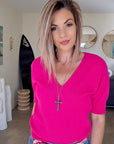 Pull fuchsia fluo