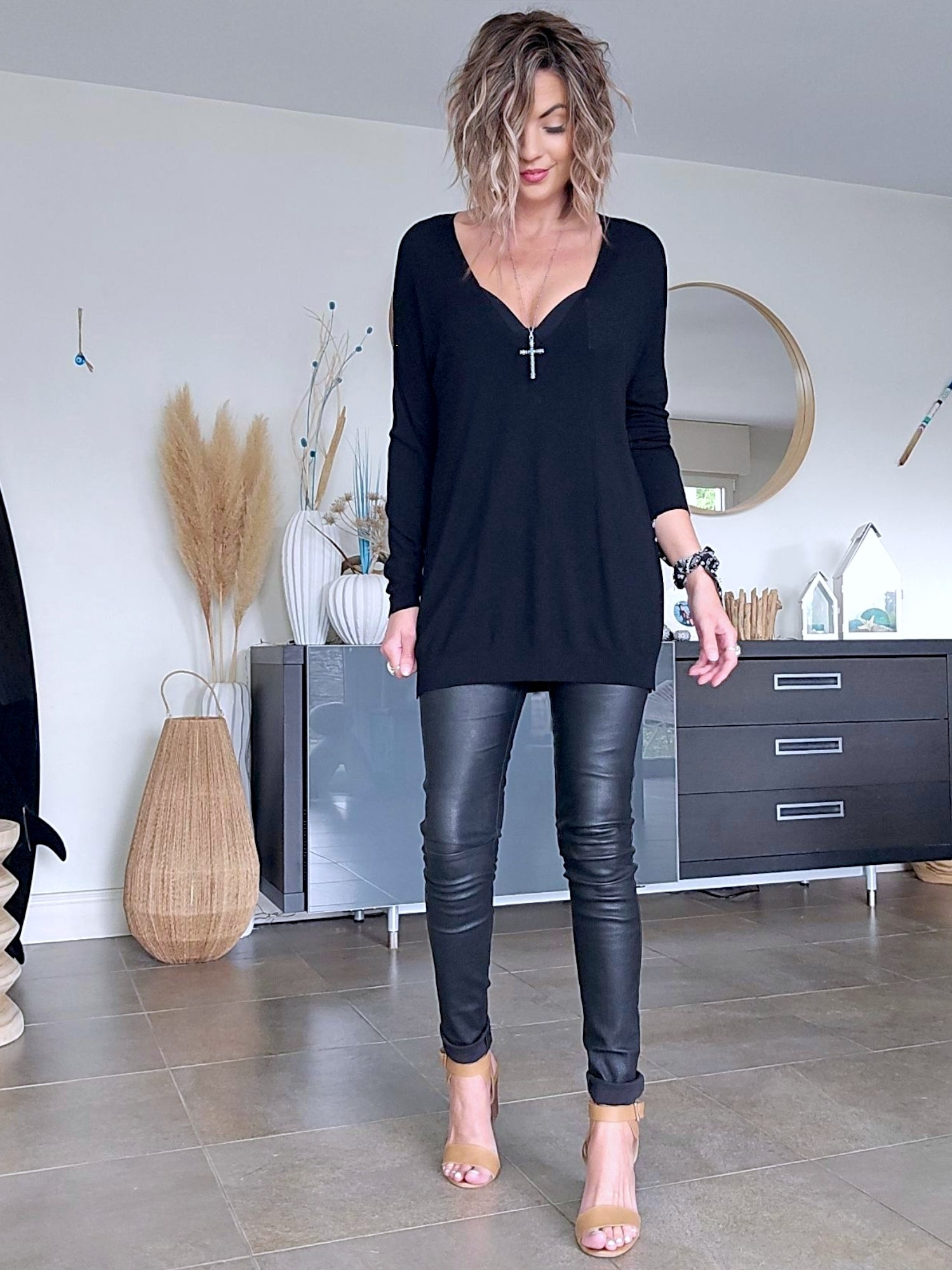 Pull tunique black
