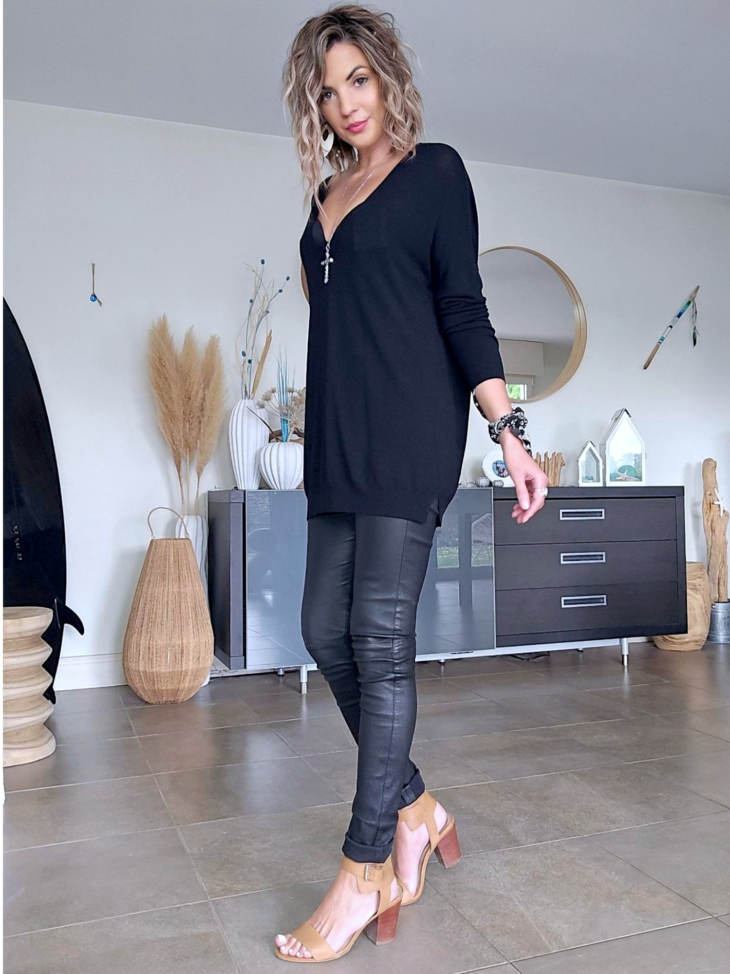 Pull tunique black