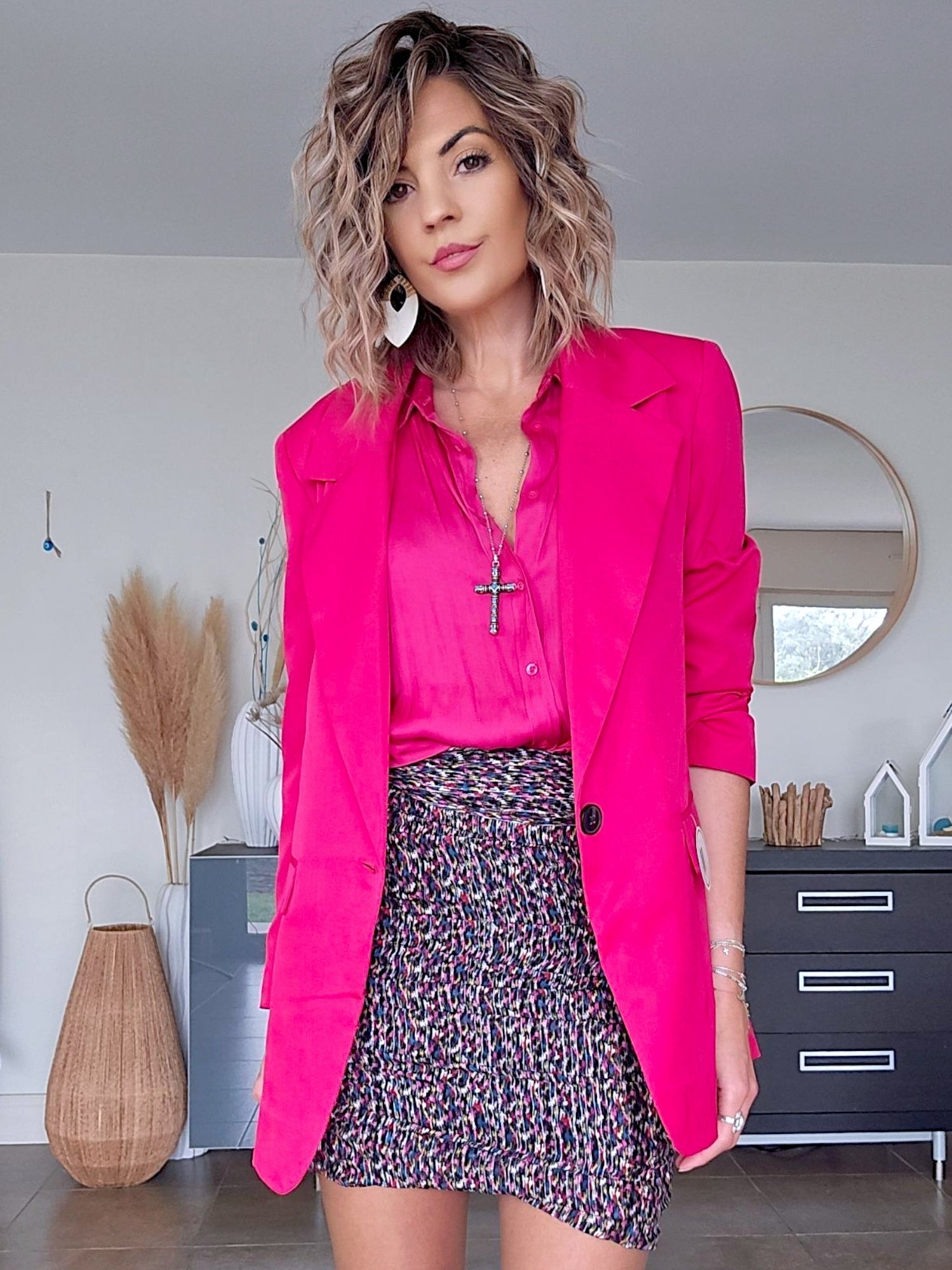 Veste boy fuchsia