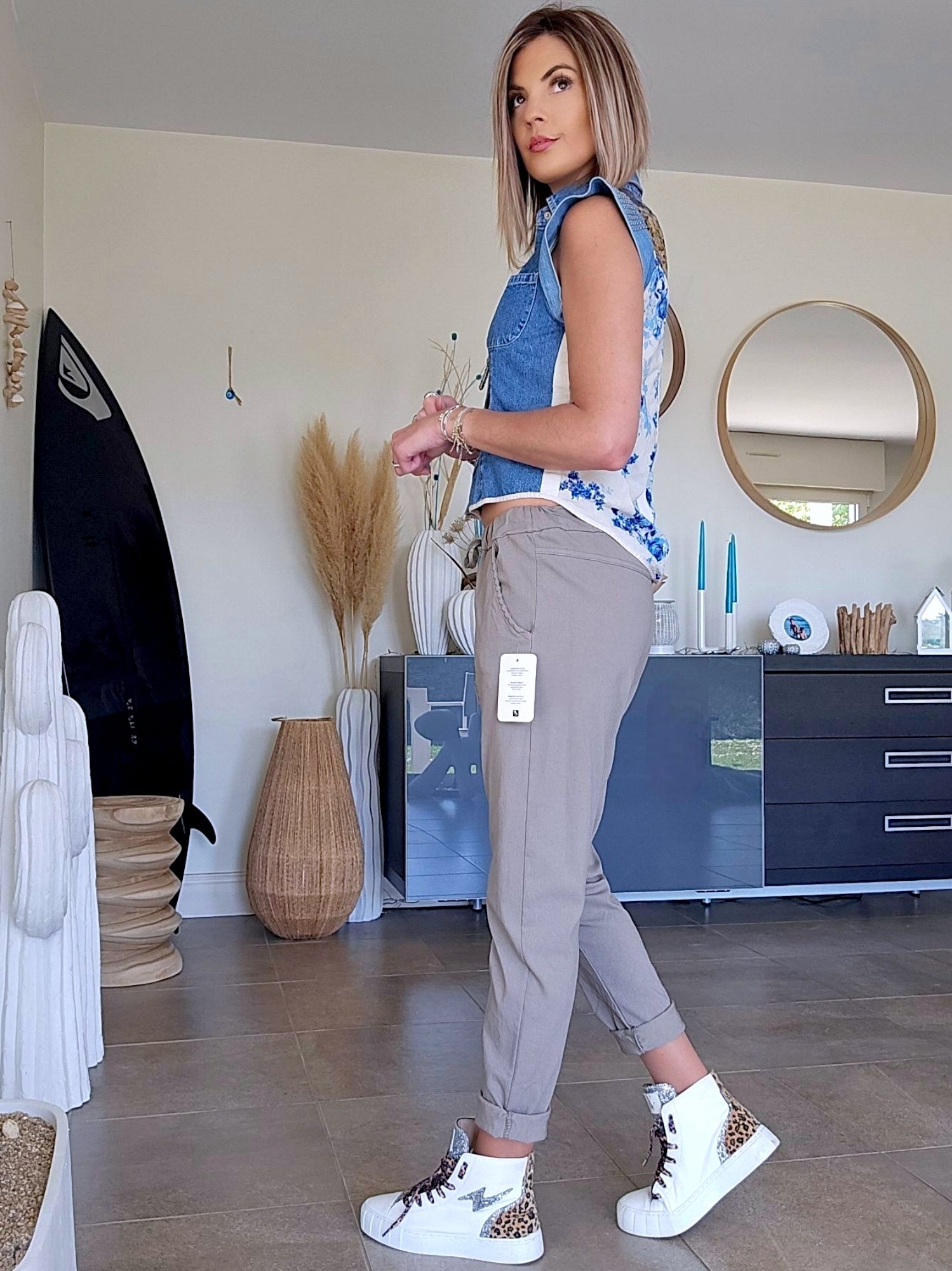 Pantalon jogg taupe