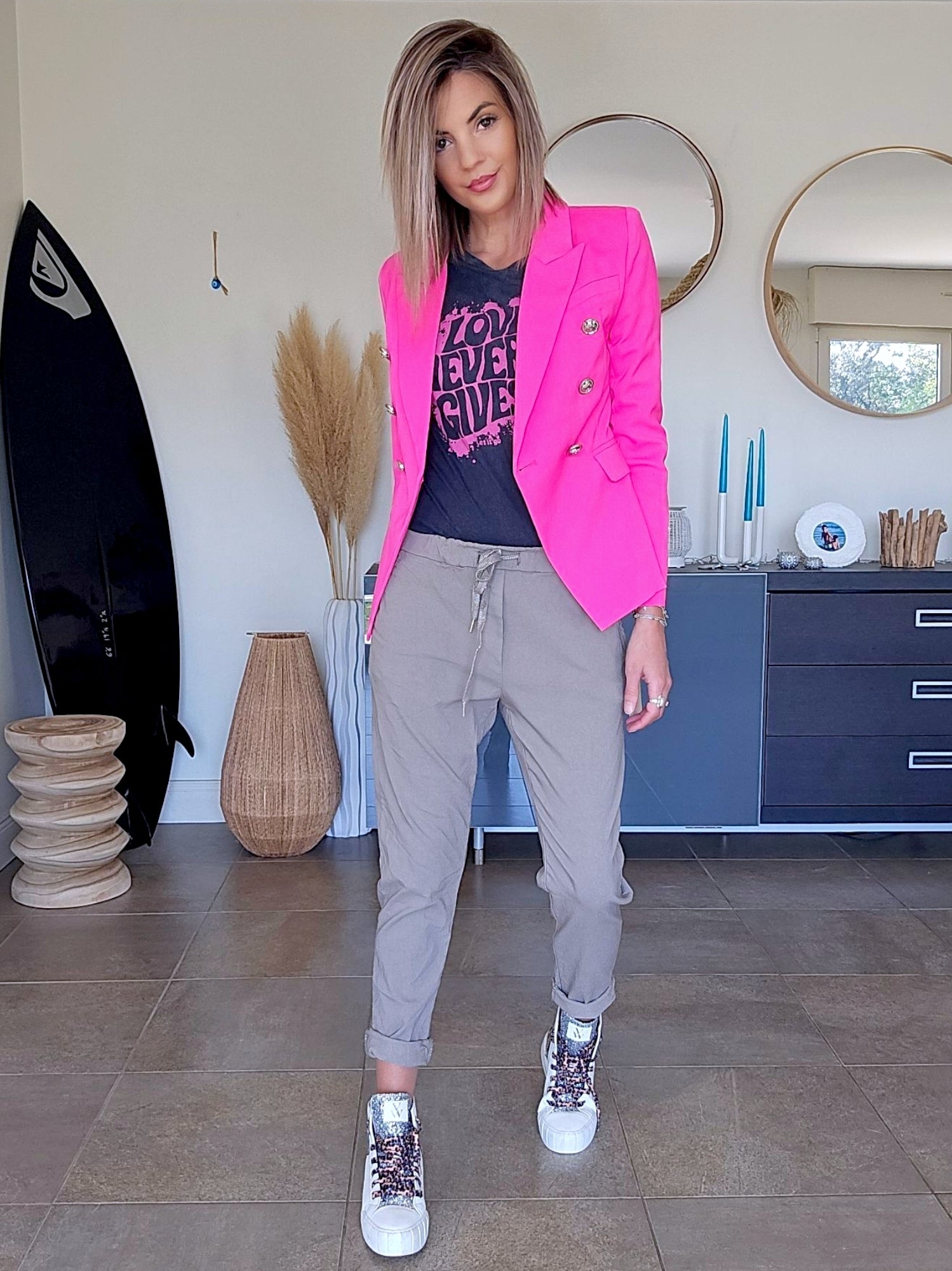 Veste fuchsia fluo