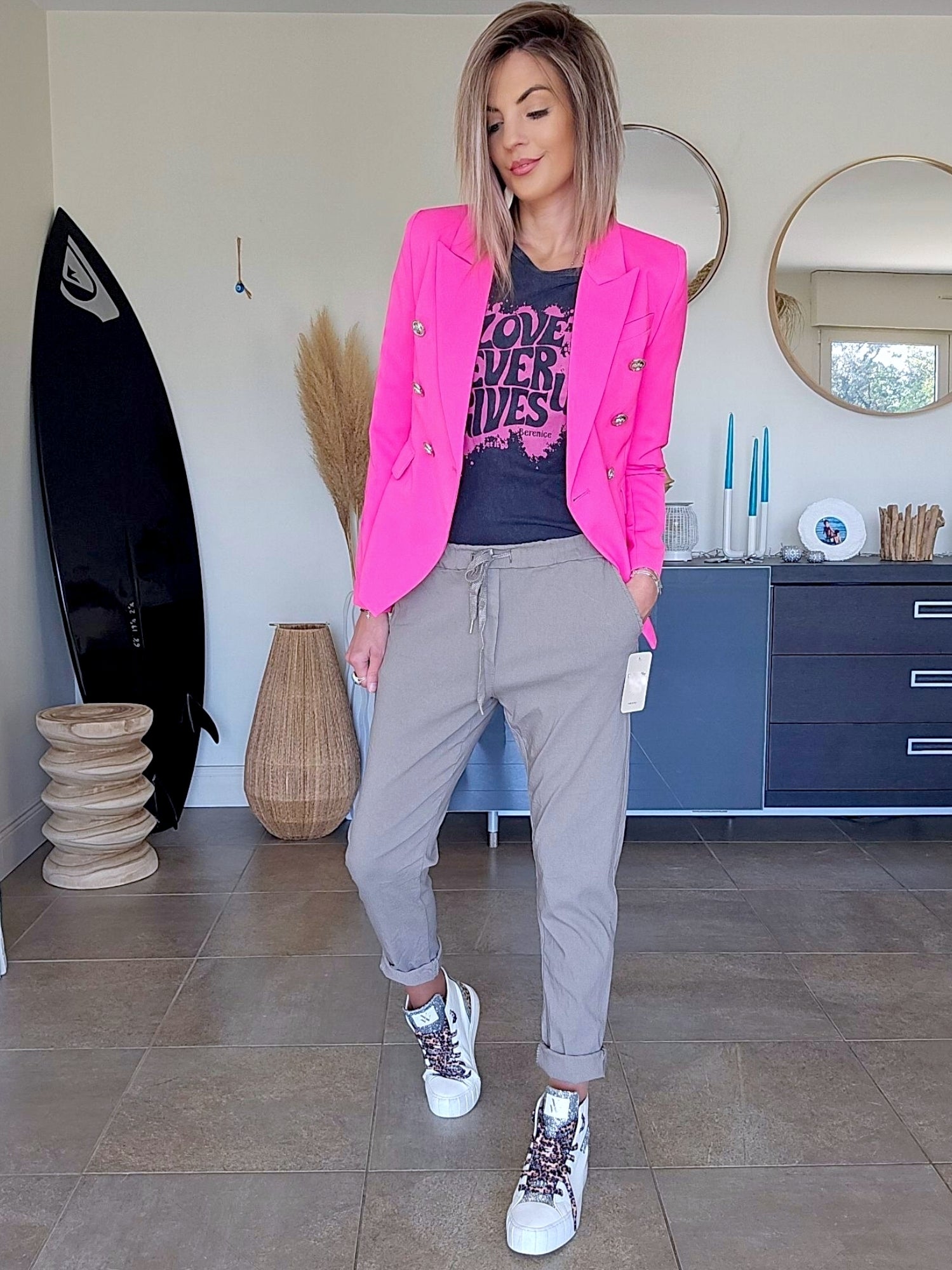 Veste fuchsia fluo