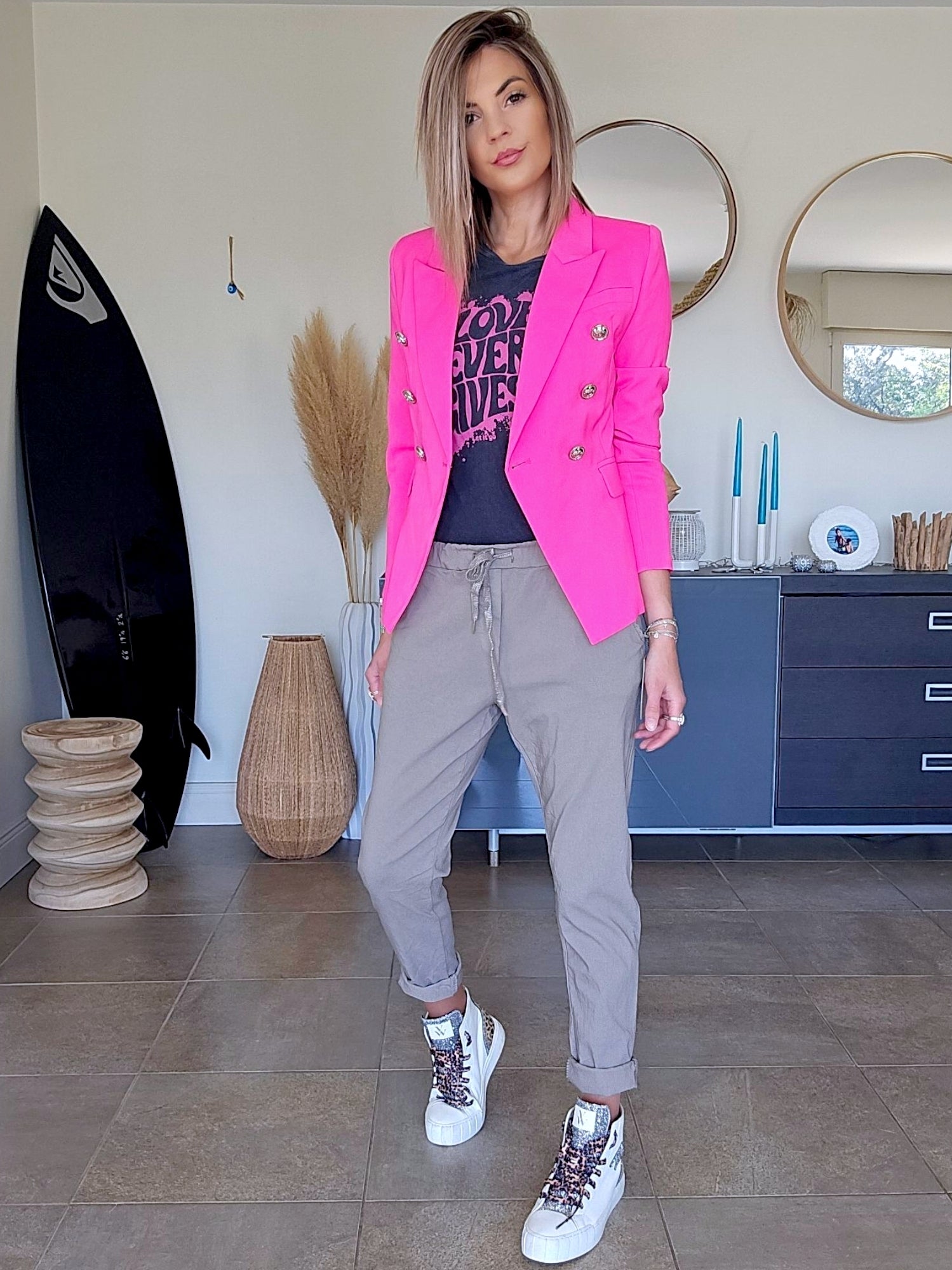 Veste fuchsia fluo