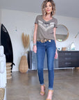 Tee-shirt LOVE kaki
