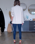 Veste écrue Funky à tags
