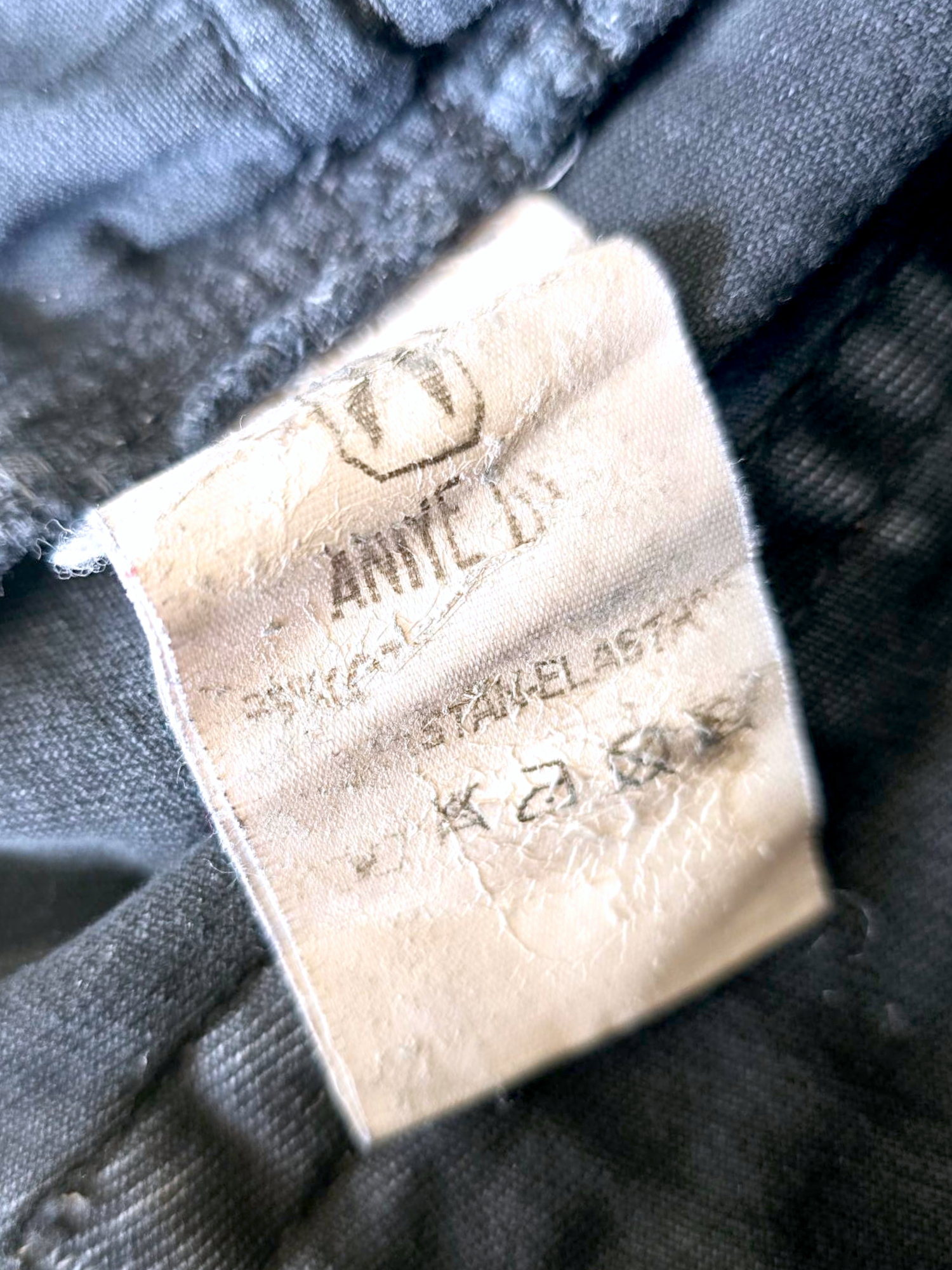 Short denim noir gris