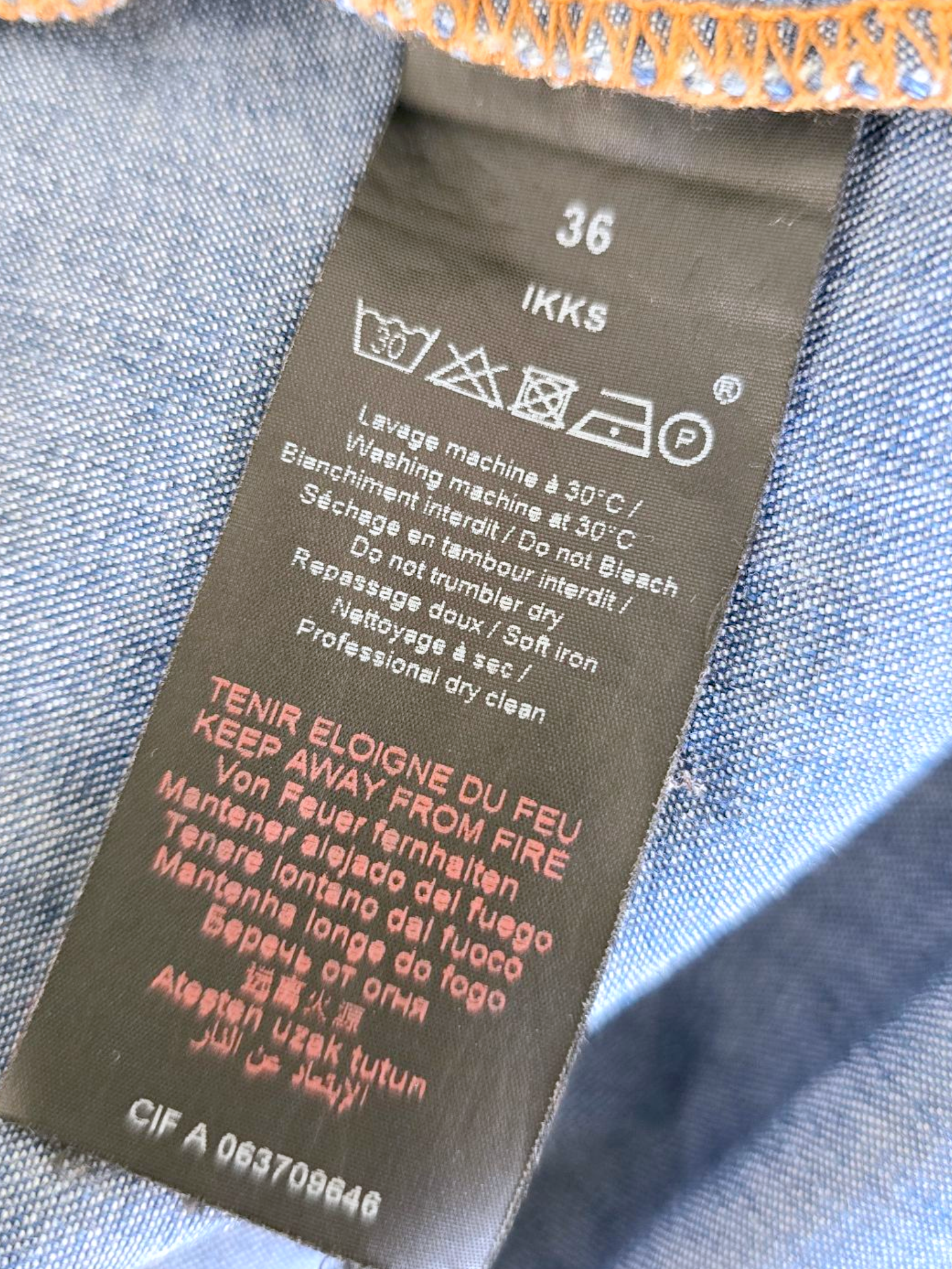 Chemise denim écussons