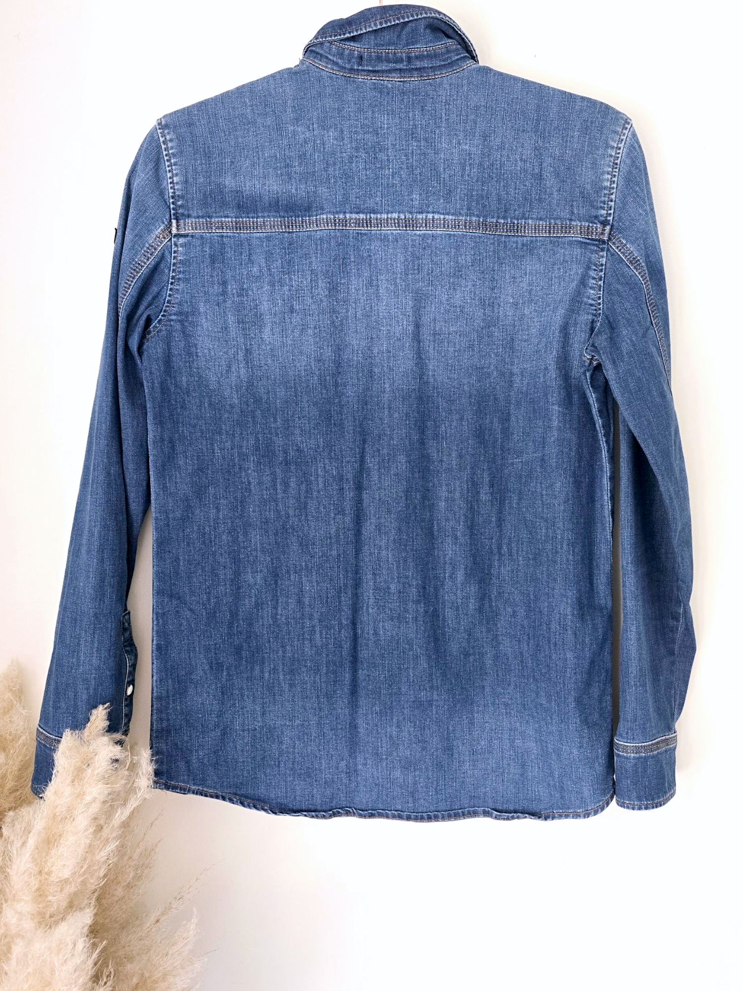 Chemise denim écussons