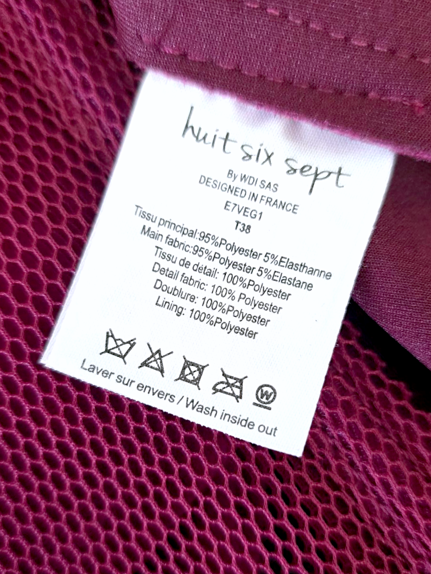 Veste suédine framboise