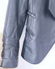 Veste cuir + T-shirt