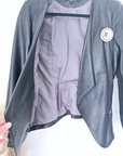 Veste cuir + T-shirt