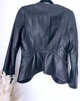 Veste cuir + T-shirt
