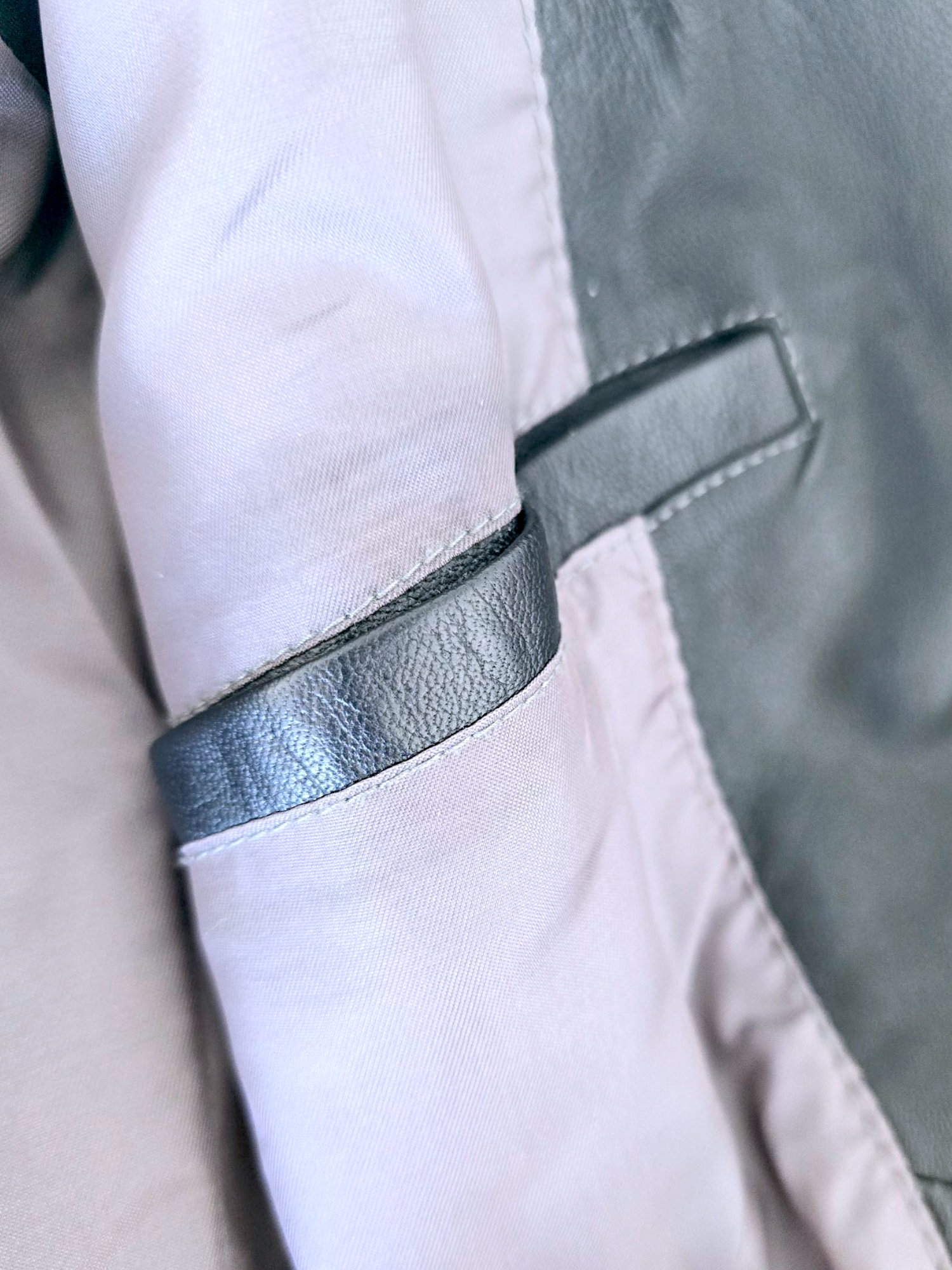 Veste cuir + T-shirt