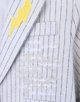 Veste écrue Funky à tags