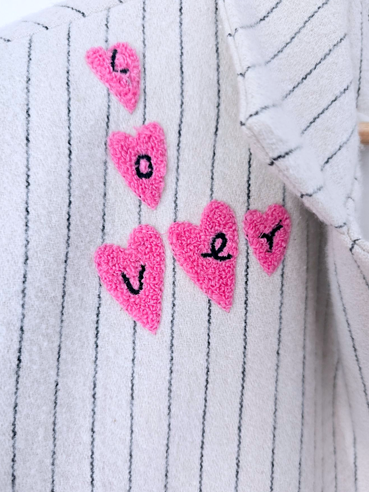 Veste écrue Funky à tags