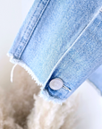 Veste denim cloutés