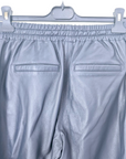 Pantalon jogg marin cuir