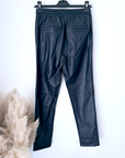 Pantalon jogg marin cuir