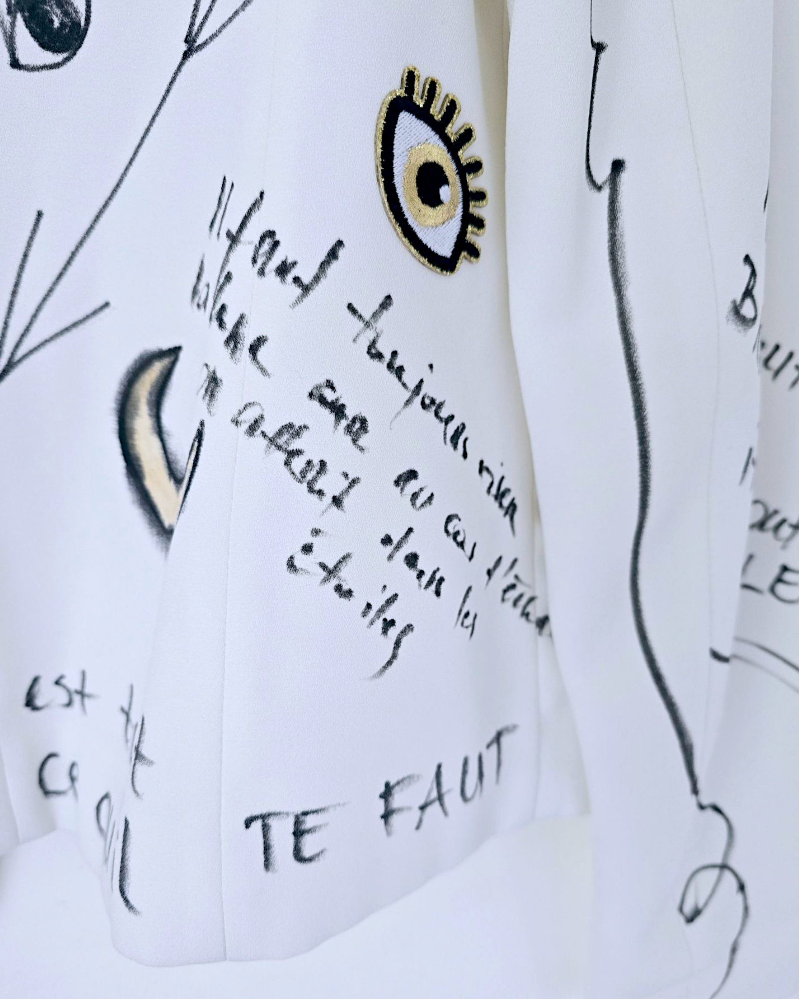 Veste créateur à tags