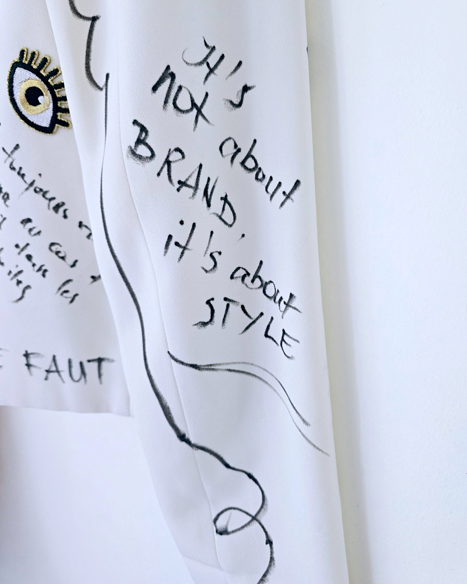 Veste créateur à tags