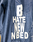 Veste denim à tags
