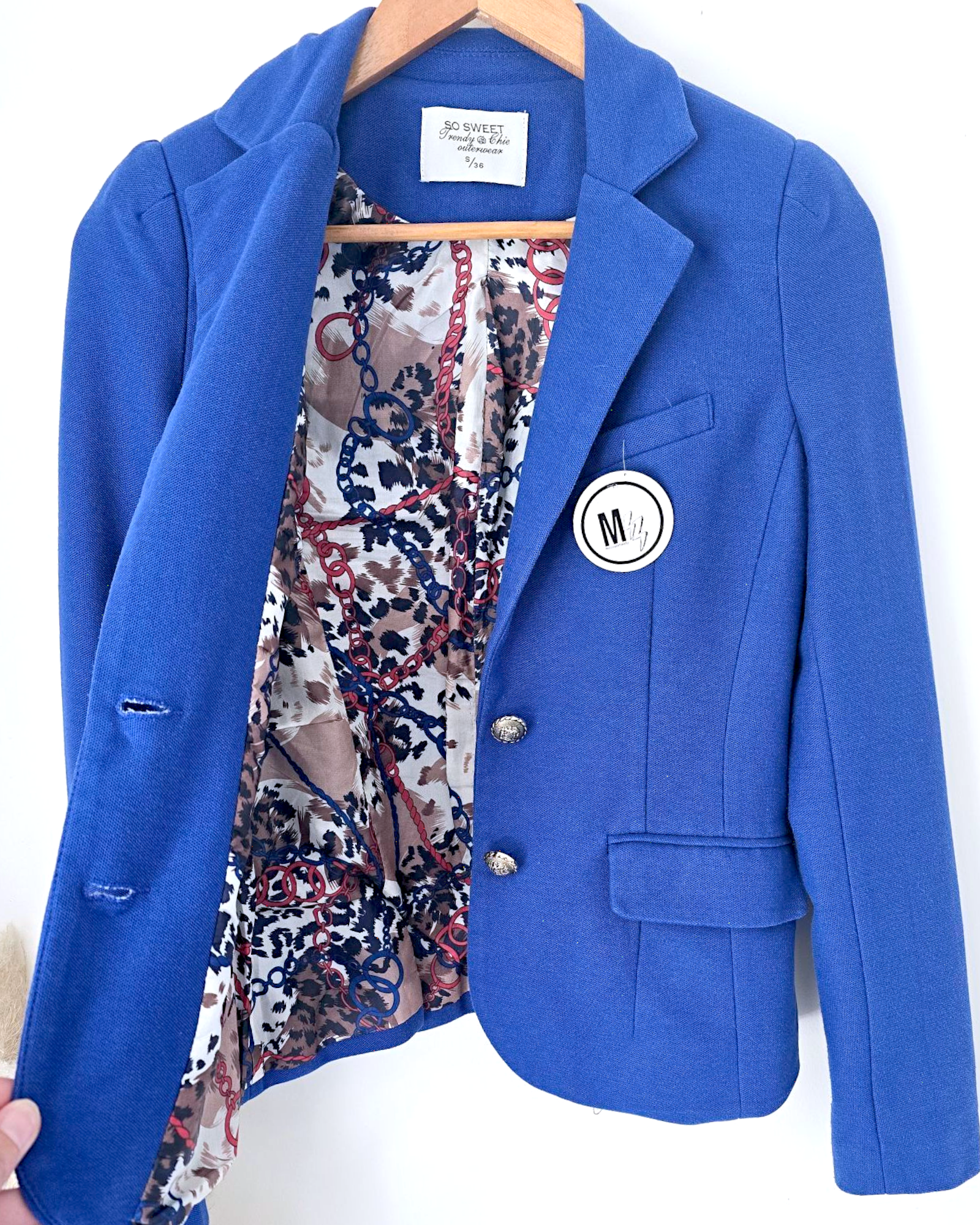 Veste bleu roi